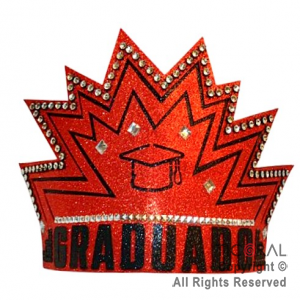 CORONA GRADUADO ROJO x 1